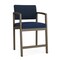 Lesro Lenox Steel Hip Chair Metal Frame, Bronze, RF Blueberry Back, MD Ink Seat LS1161 - alternate 1